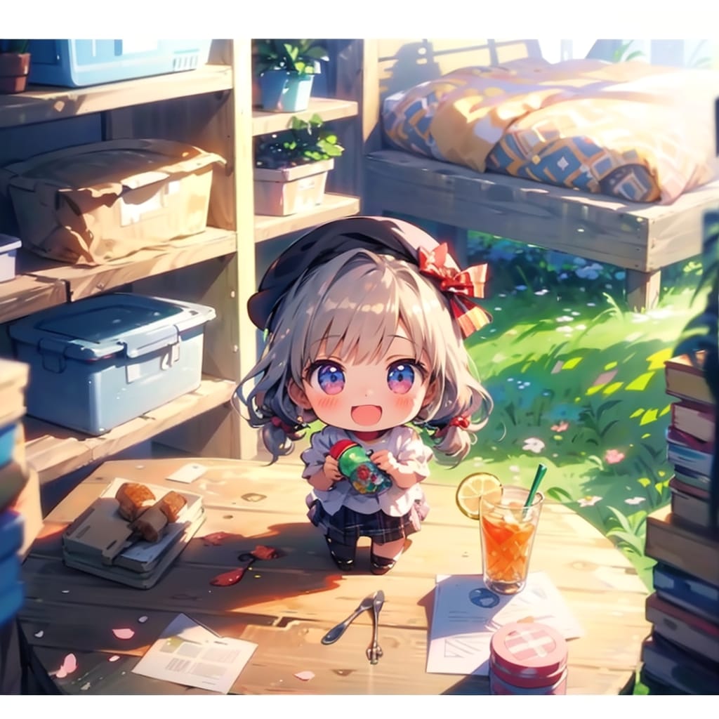 ちびちゃん_「オレンジ-ジュースっ！」。