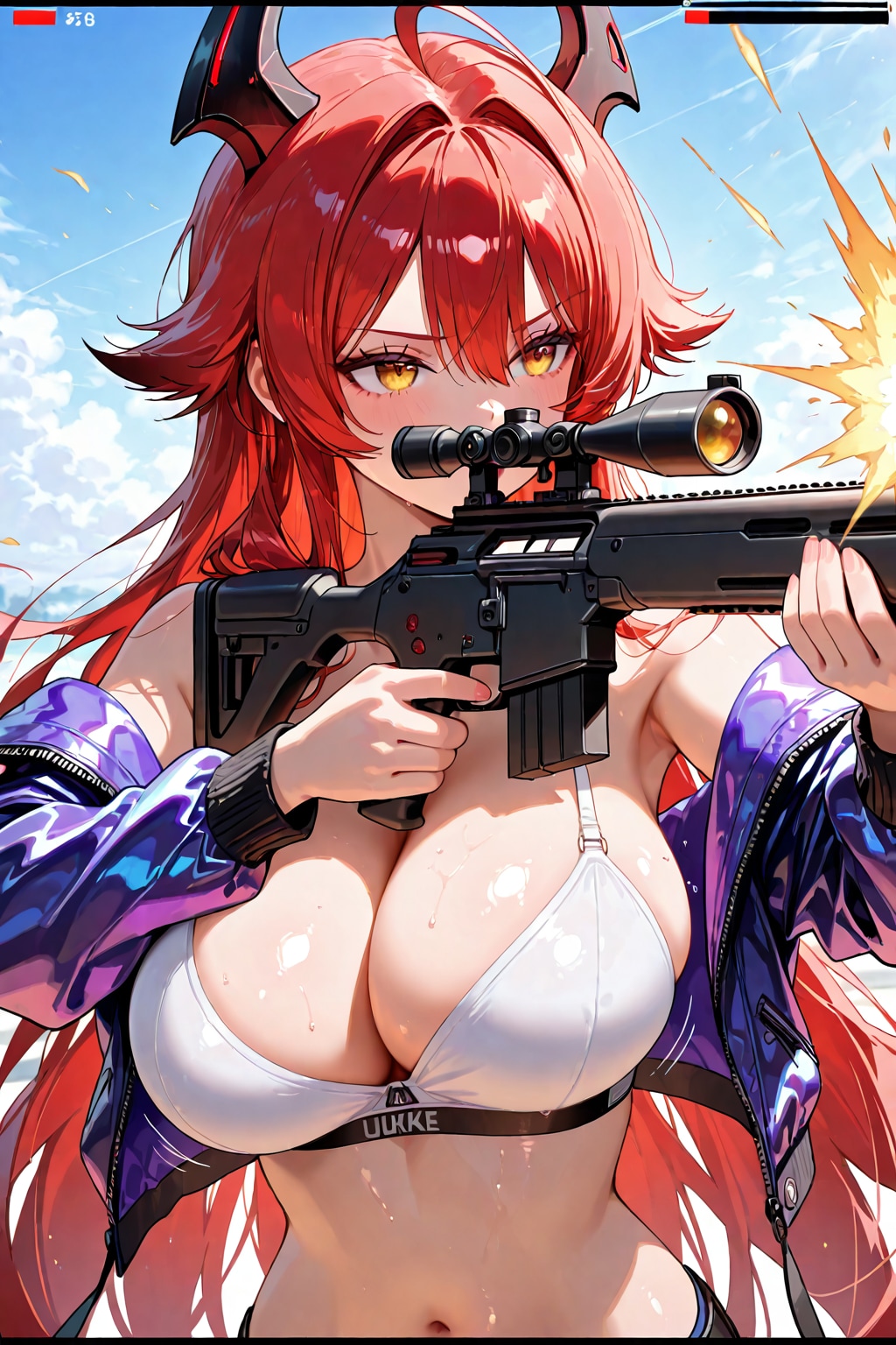 谷間で魅せるガンガールRPG