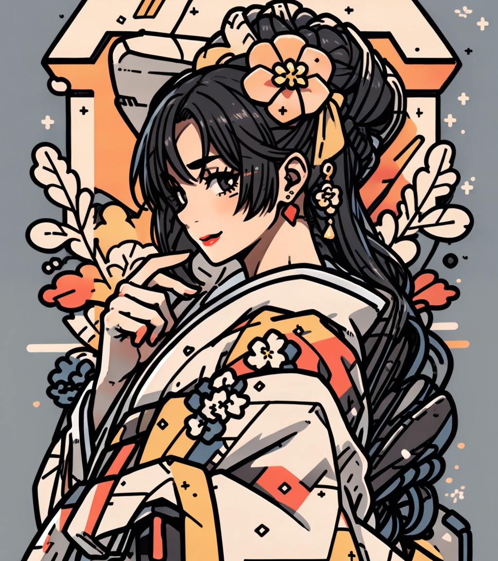 和服美人 | の人気AIイラスト・グラビア