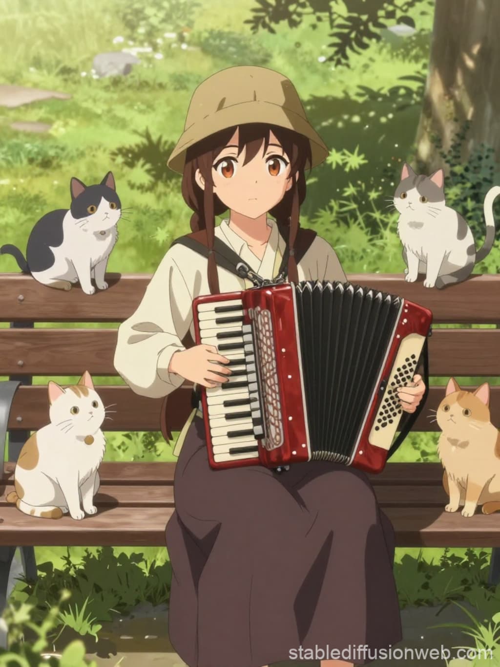 アコーディオンを演奏する娘ちゃん＋試しにSD