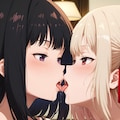 千束とたきな　百合キス 2枚目