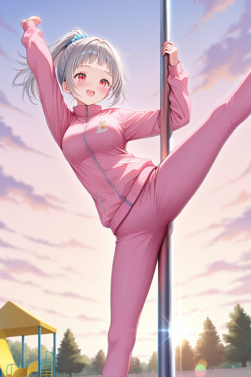 ポールダンス練習します