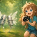 ビール缶妖精の舞とそれを撮る小さな女の子 4枚目
