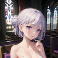 （２５７HQ）銀髪ちゃんウェディング２ 2枚目