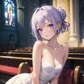 （２５７HQ）銀髪ちゃんウェディング２ 3枚目