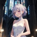 （２５７HQ）銀髪ちゃんウェディング２ 4枚目