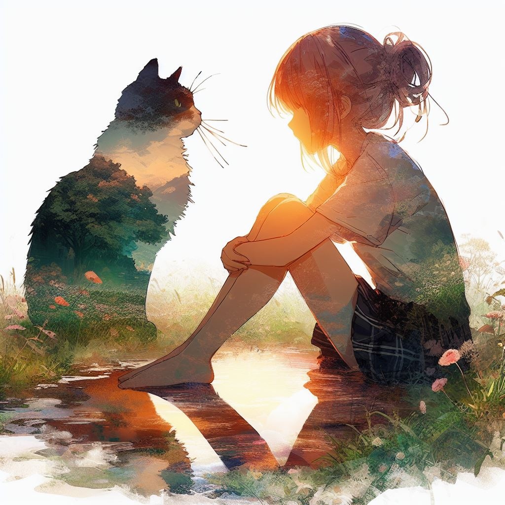二重露光と少女45
