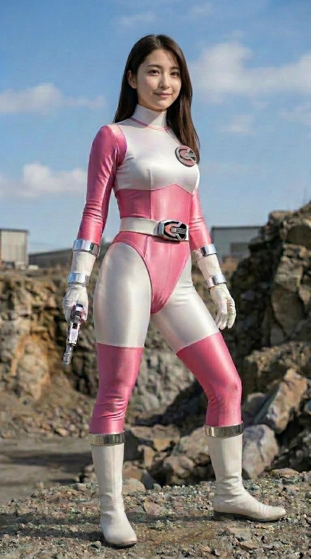 戦隊ヒロインのような女の子