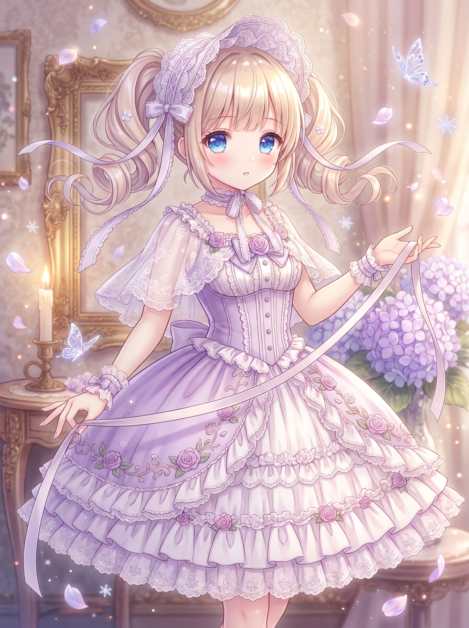 紫薔薇綺譚の宵 | の人気AIイラスト・グラビア