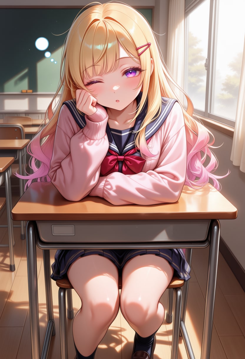 うたた寝JK | の人気AIイラスト・グラビア