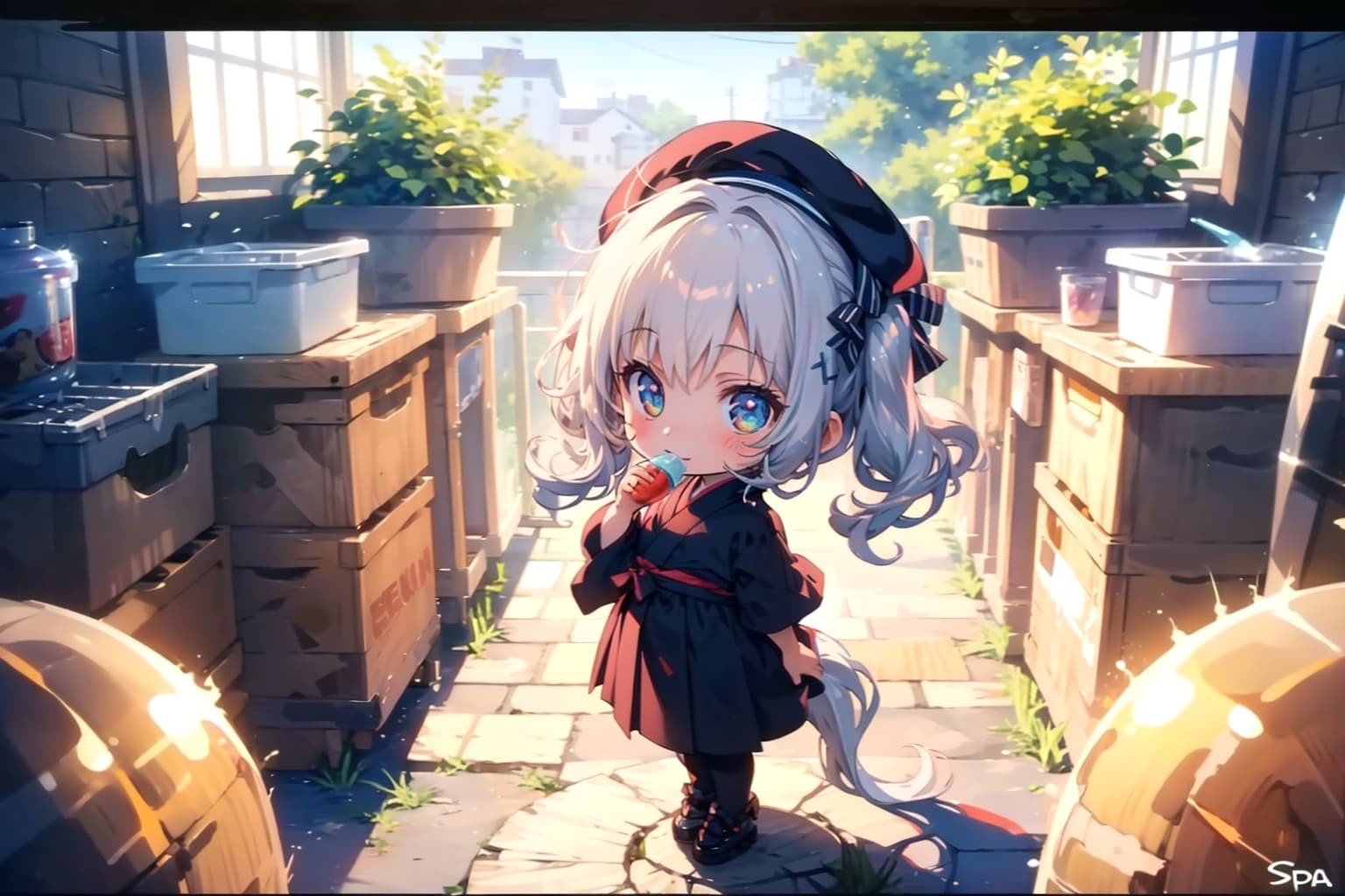 謎の、球体出現する。