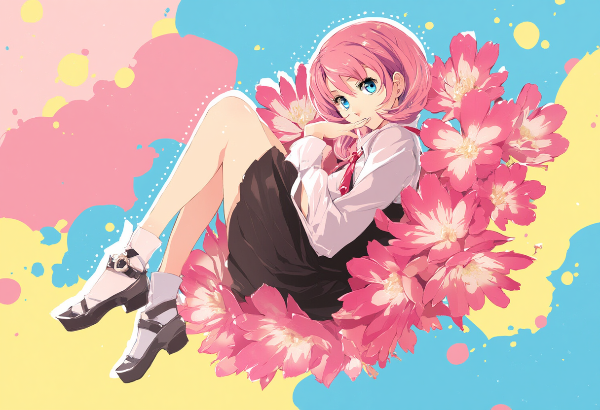 花に包まれて