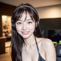 ビキニでゲーム配信 4枚目