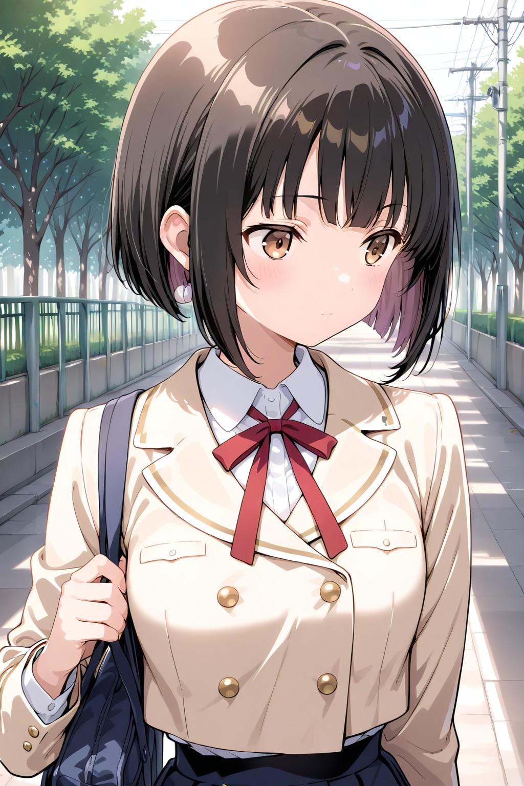登校中