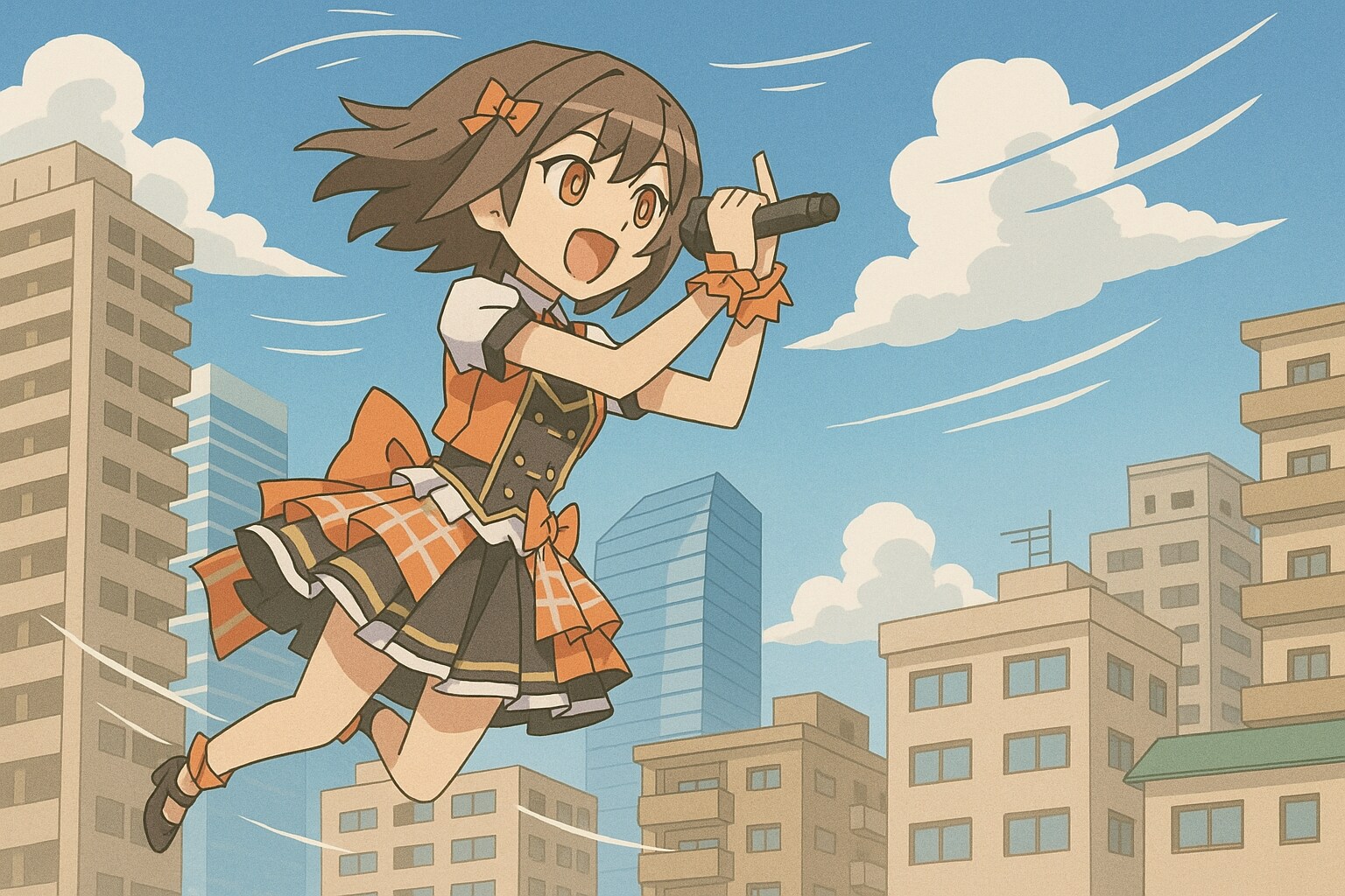 ペラペラ凪ちゃん、空を往く | の人気AIイラスト・グラビア