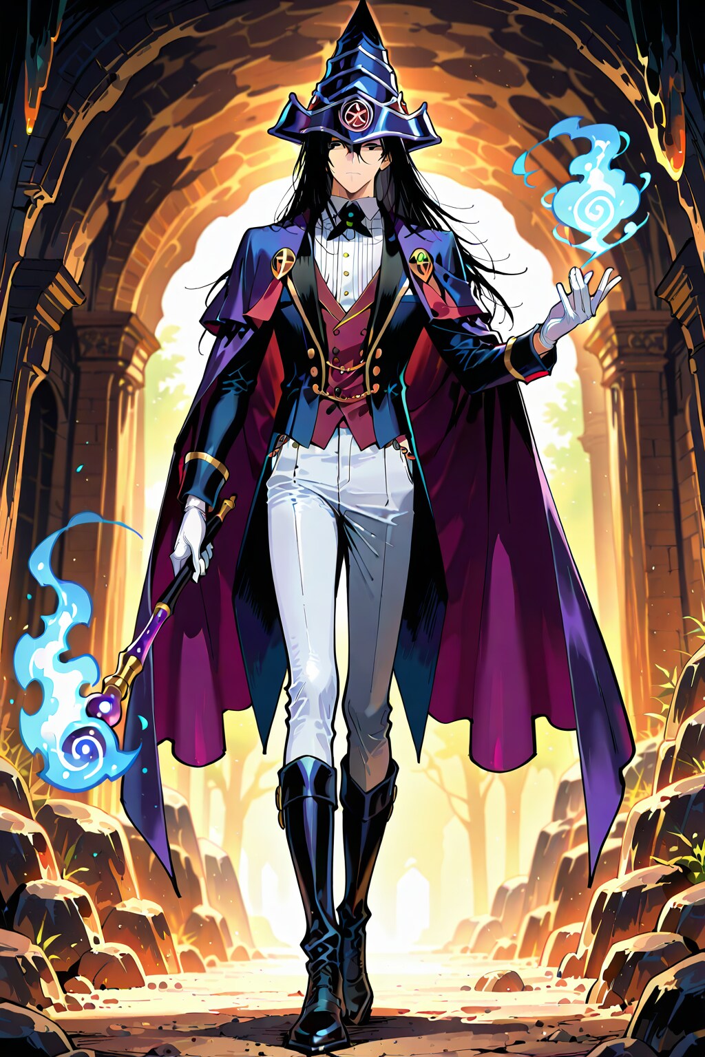 青年男性魔導師26.5.19-1 | の人気AIイラスト・グラビア