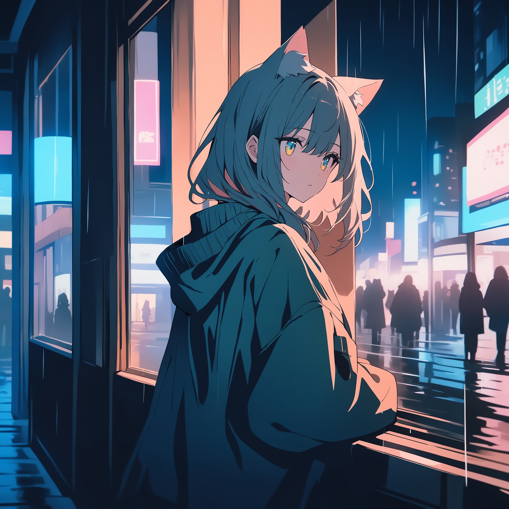 雨 | の人気AIイラスト・グラビア
