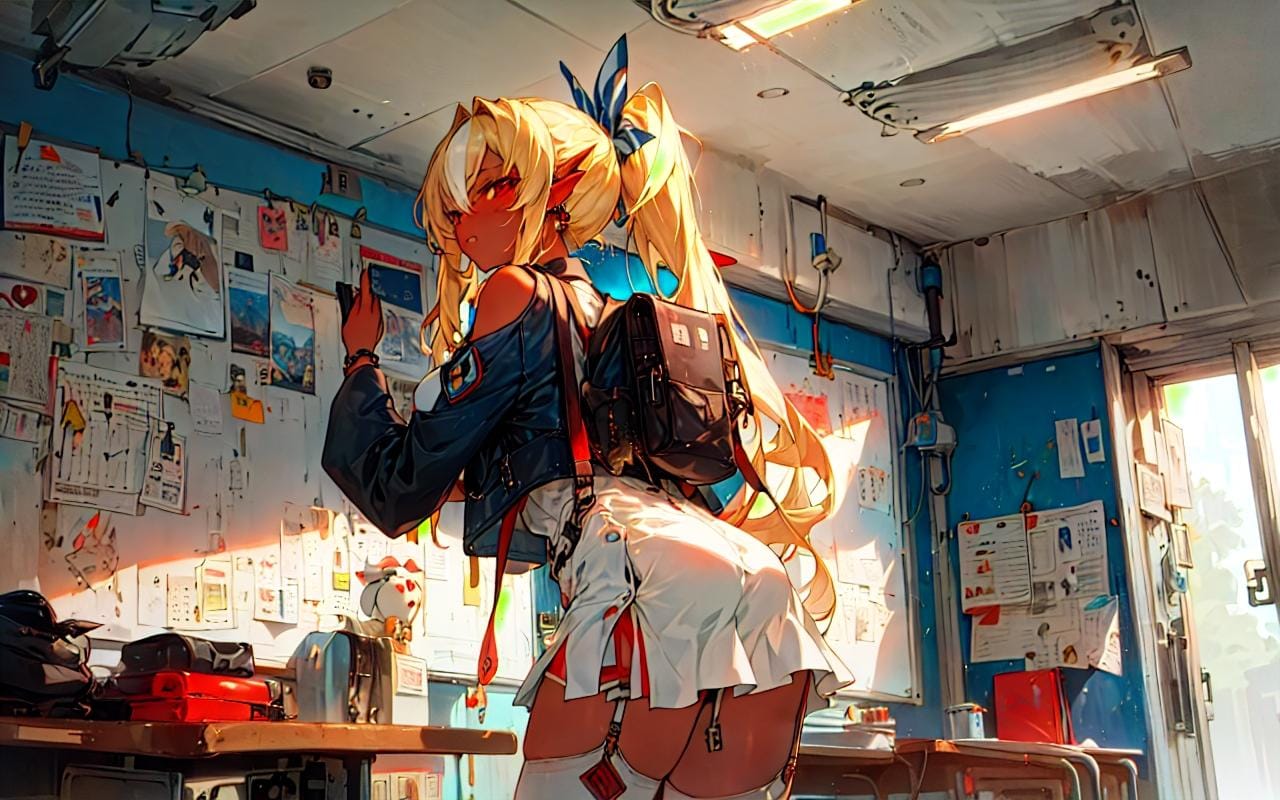 部室を去る不知火フレアさん