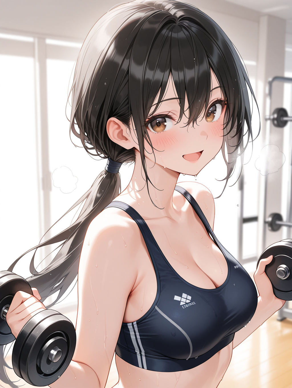 競水輝ちゃんと一緒にトレーニング