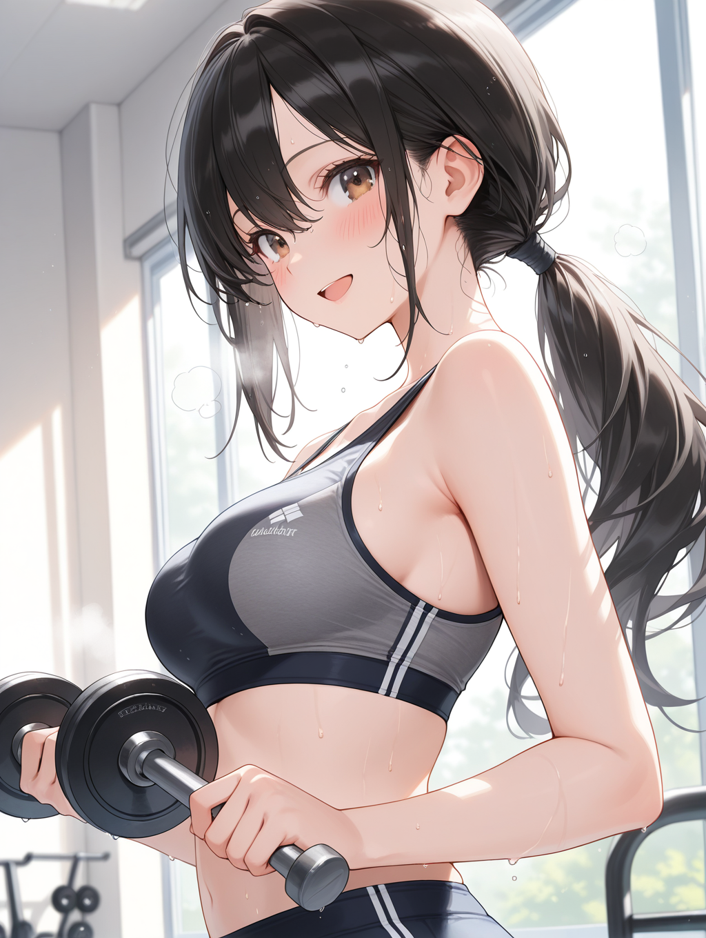 競水輝ちゃんと一緒にトレーニング