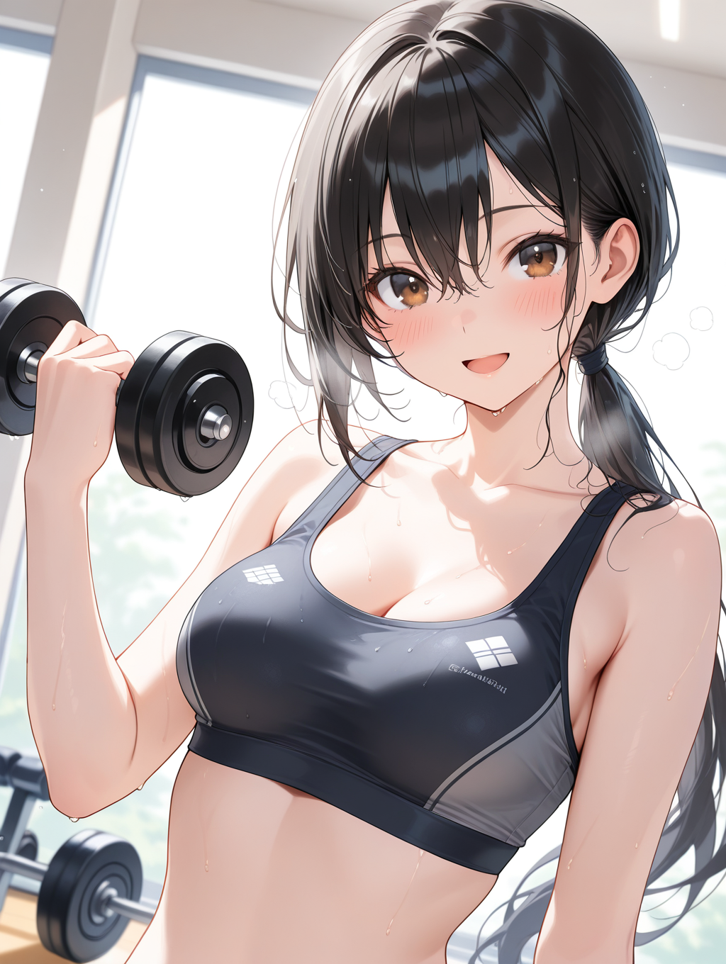 競水輝ちゃんと一緒にトレーニング