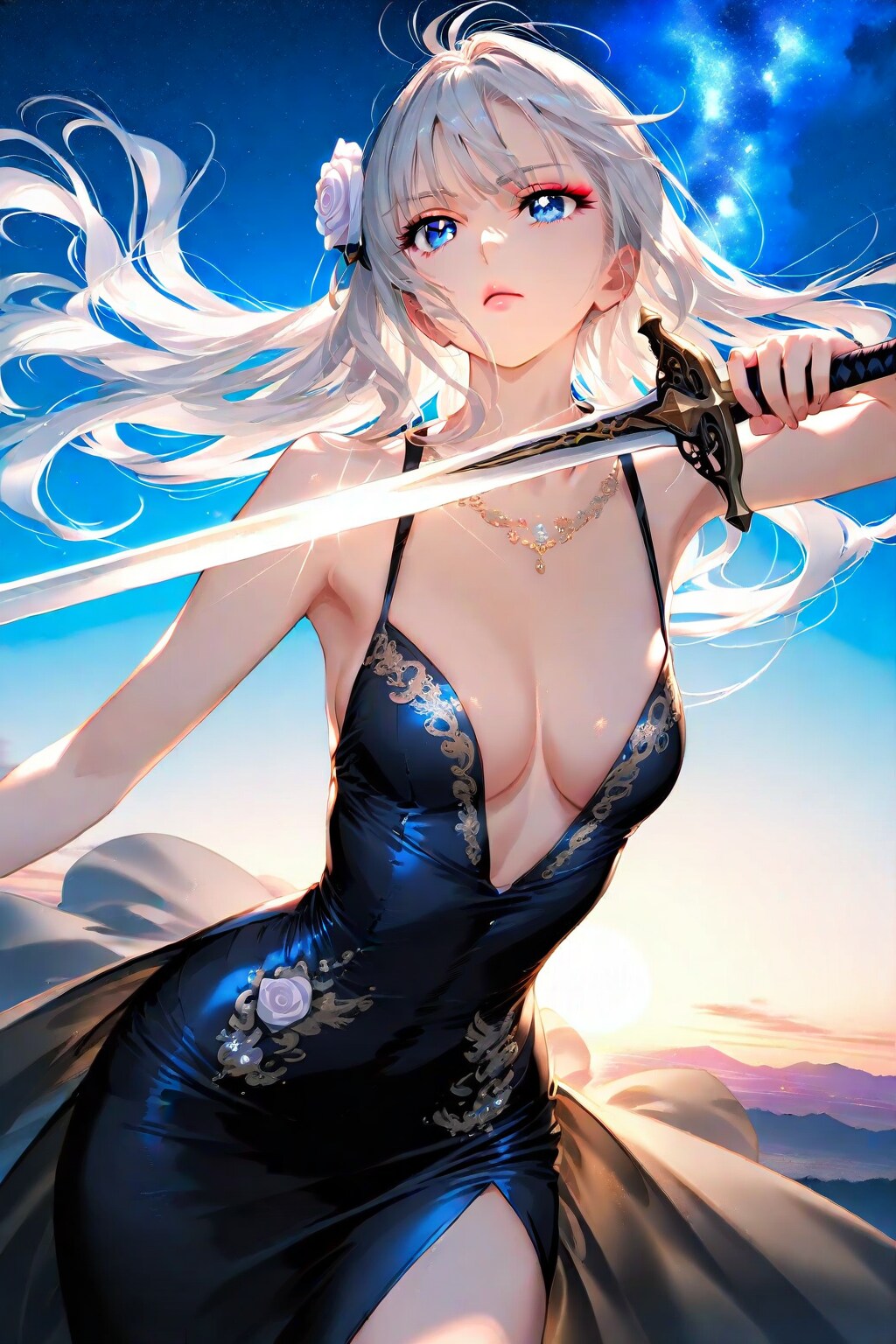 WAVEで空の白薔薇
