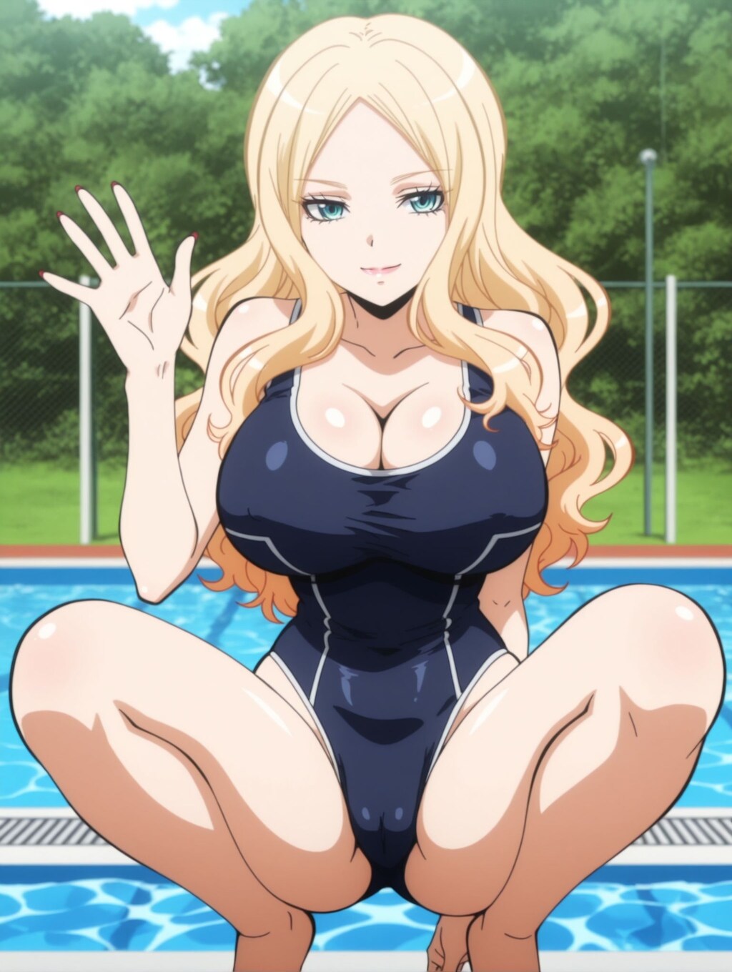 ビッチ先生×スク水