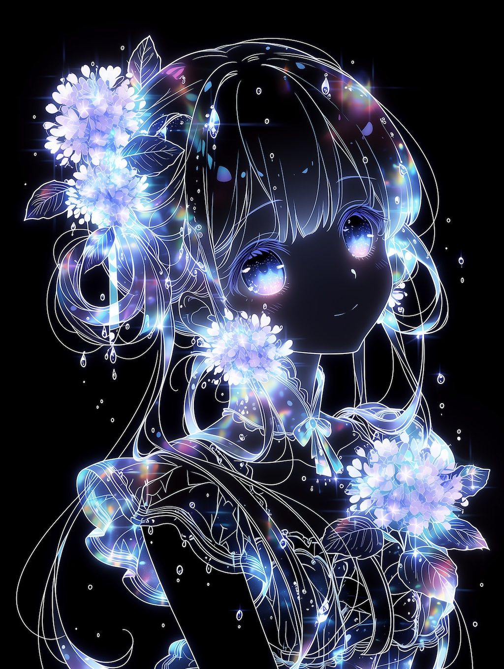 紫陽花となごり雨