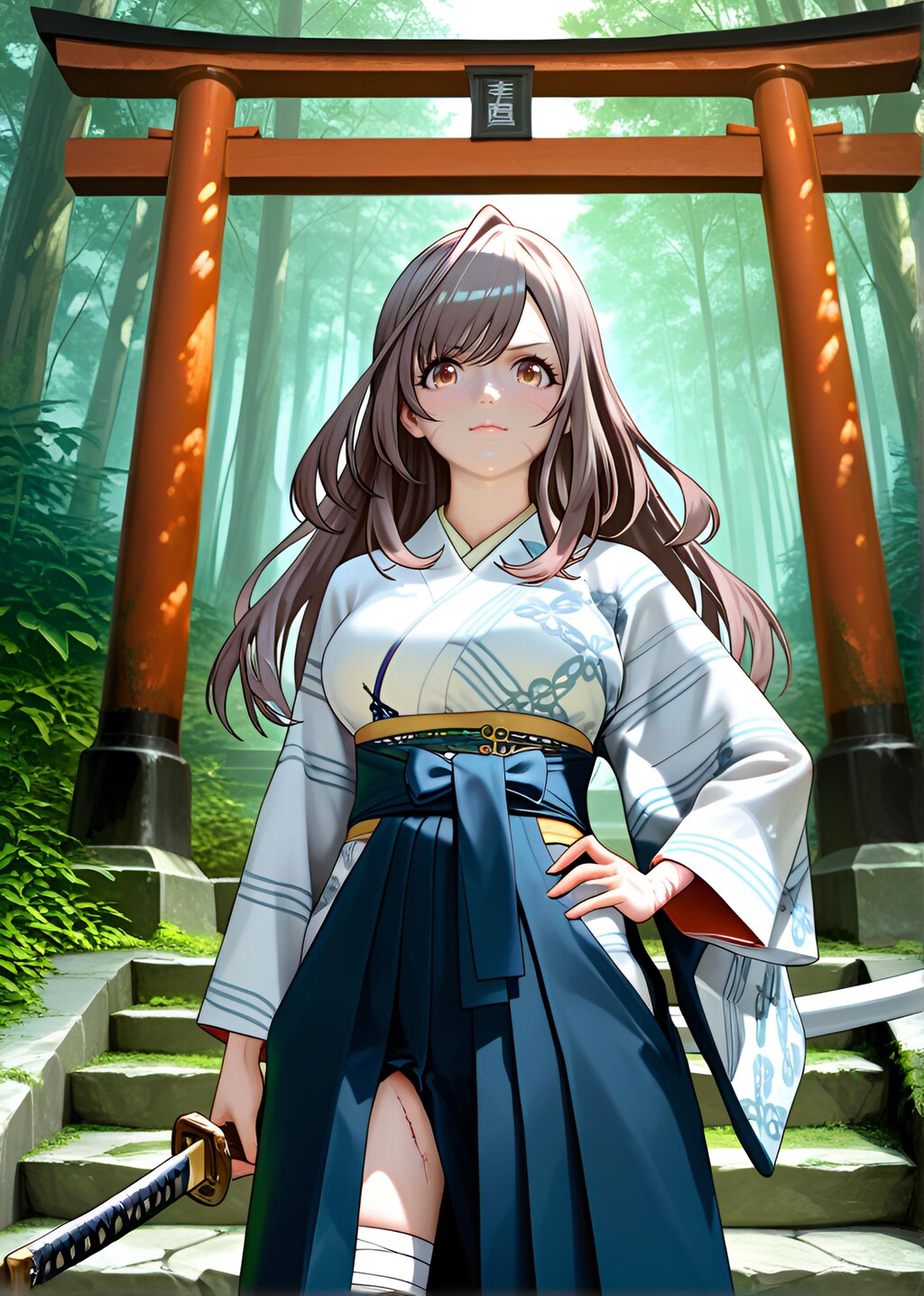 朝比奈月愛（AsahinaKagura）帯刀