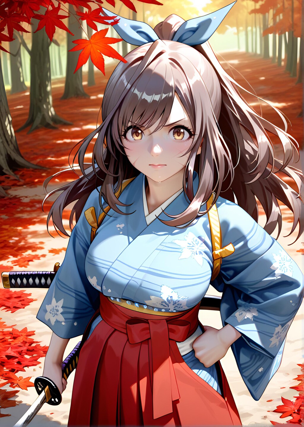 朝比奈月愛（AsahinaKagura）帯刀