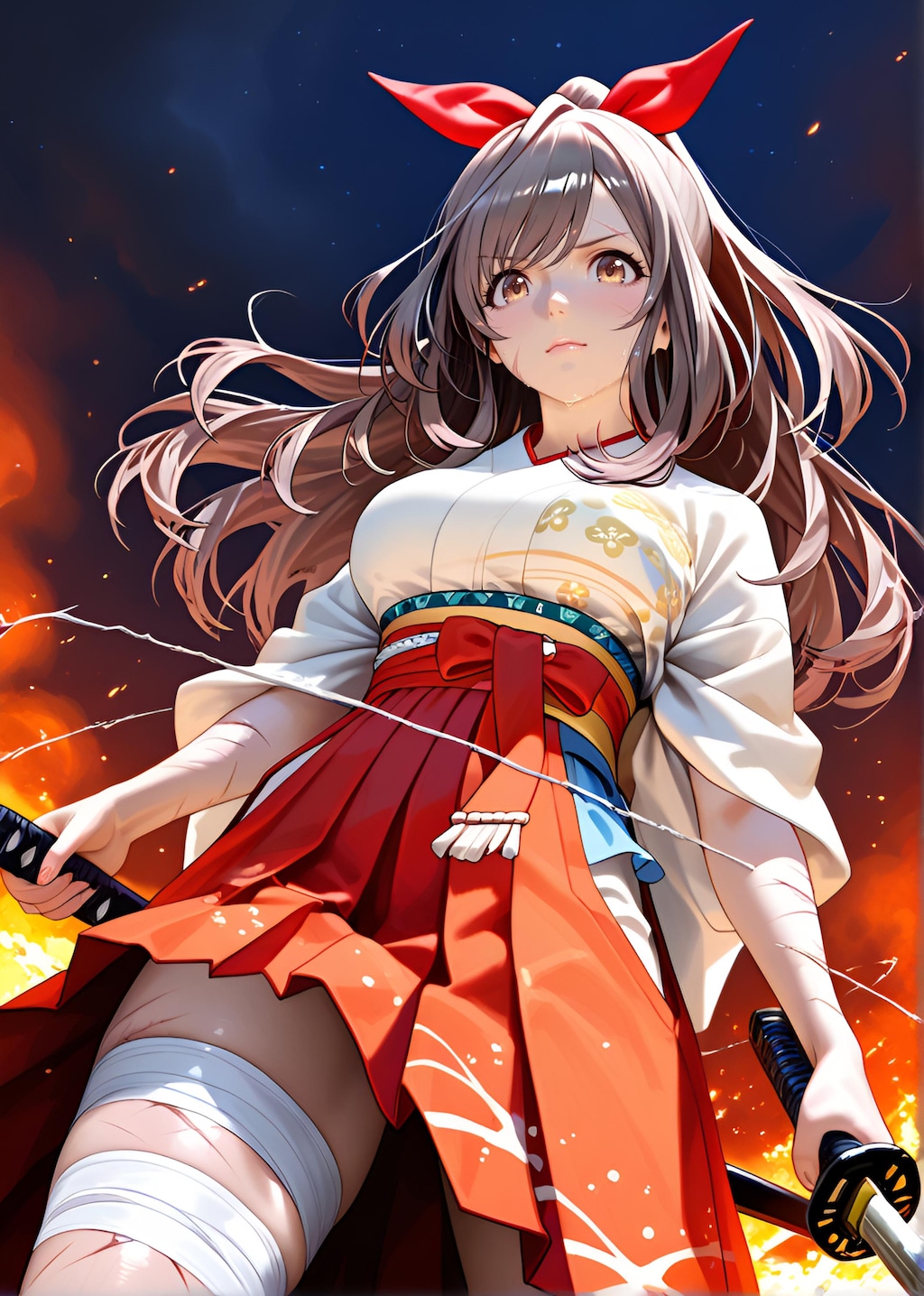 朝比奈月愛（AsahinaKagura）帯刀