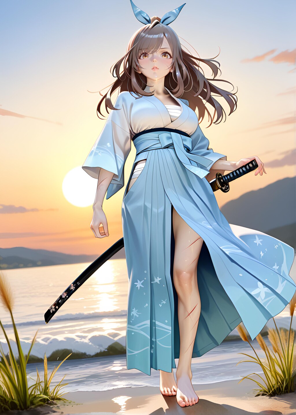 朝比奈月愛（AsahinaKagura）帯刀