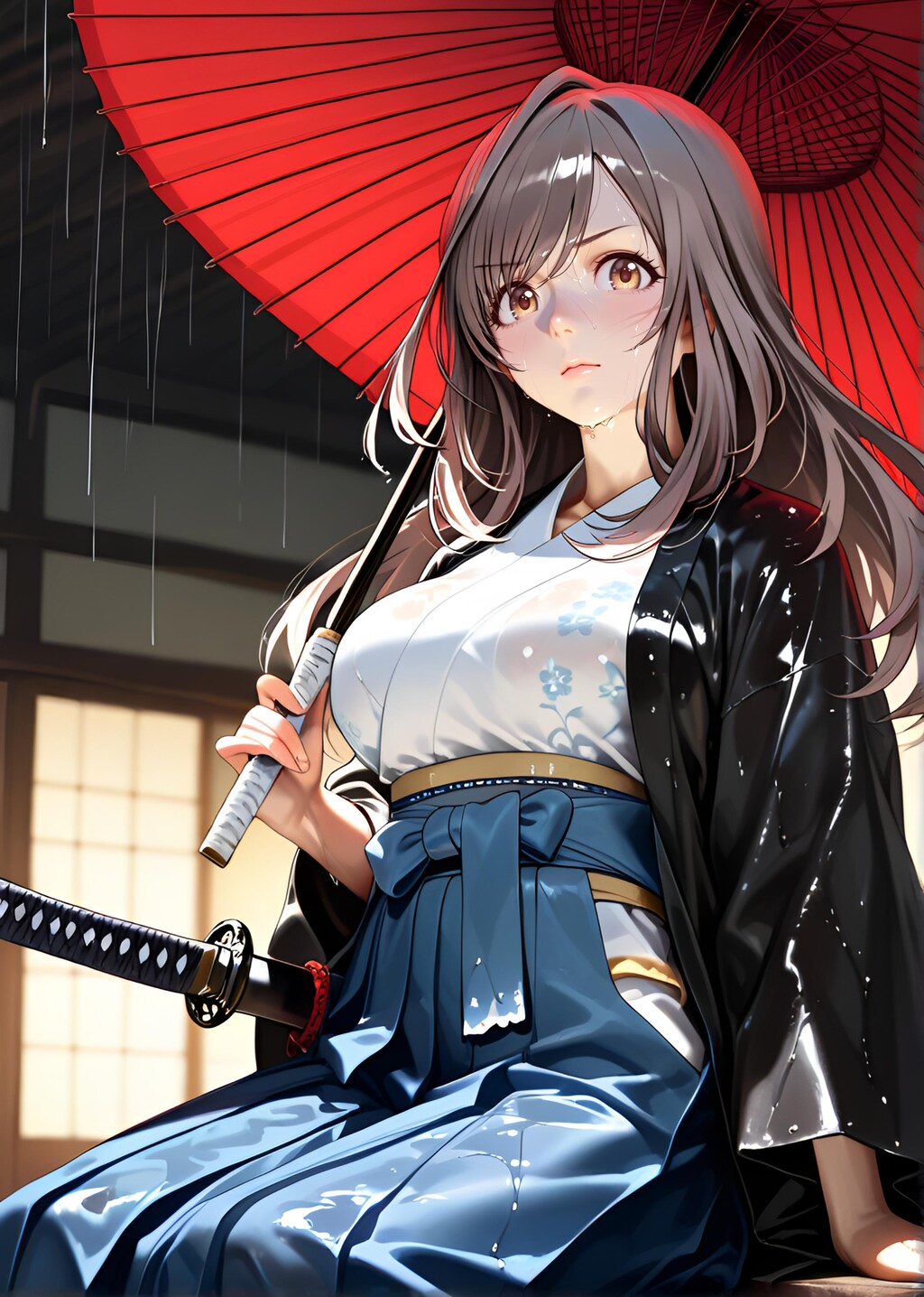 朝比奈月愛（AsahinaKagura）帯刀
