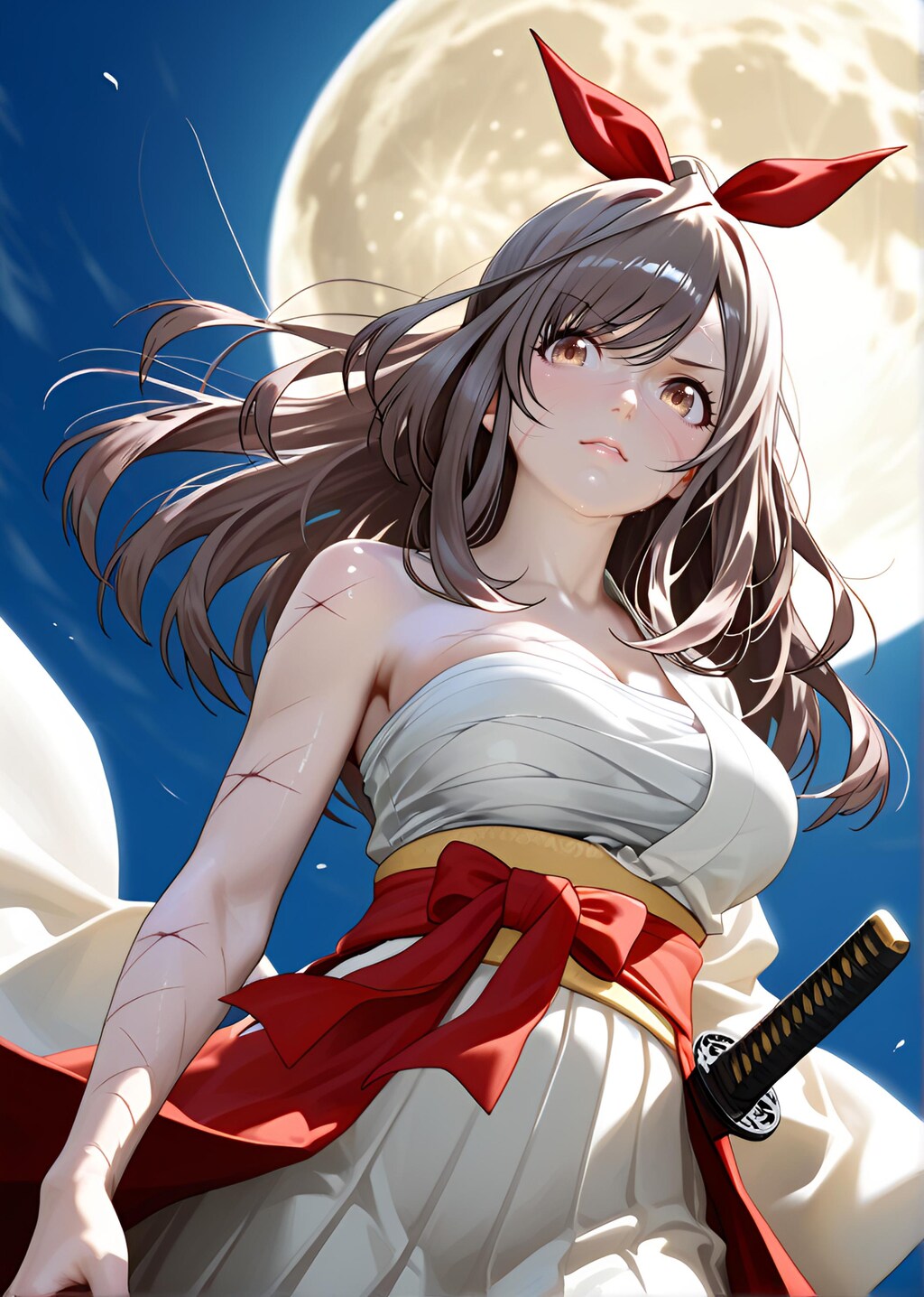 朝比奈月愛（AsahinaKagura）帯刀