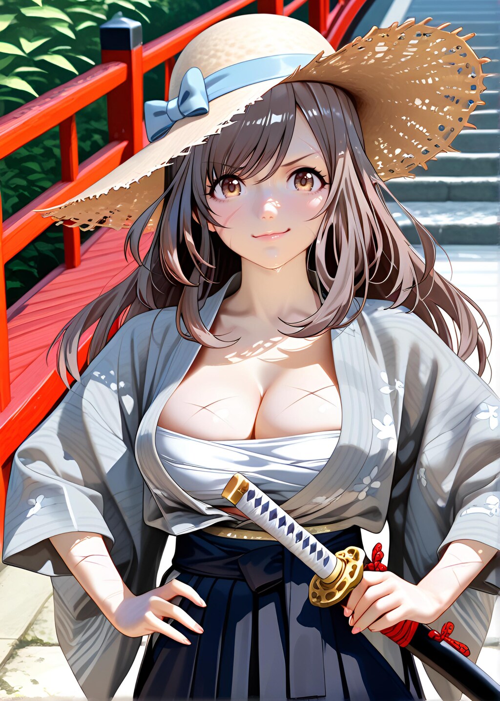 朝比奈月愛（AsahinaKagura）帯刀