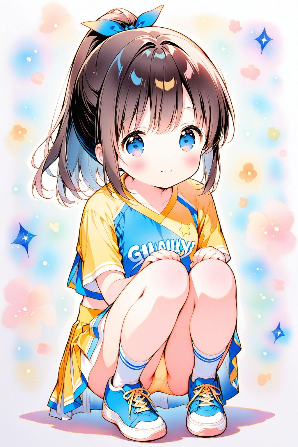 Squatting Girl