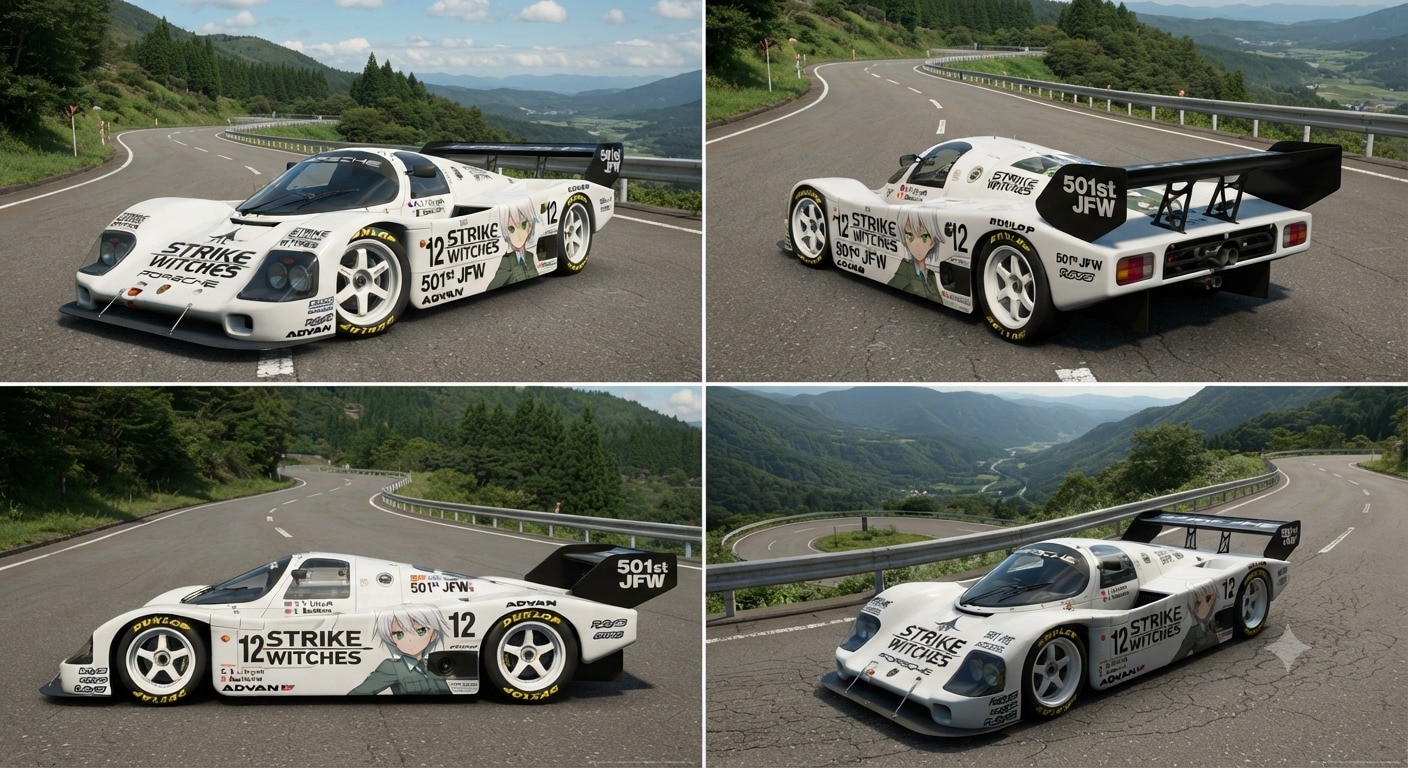ストライクウィッチーズ痛車レーシングカー962C | の人気AIイラスト・グラビア