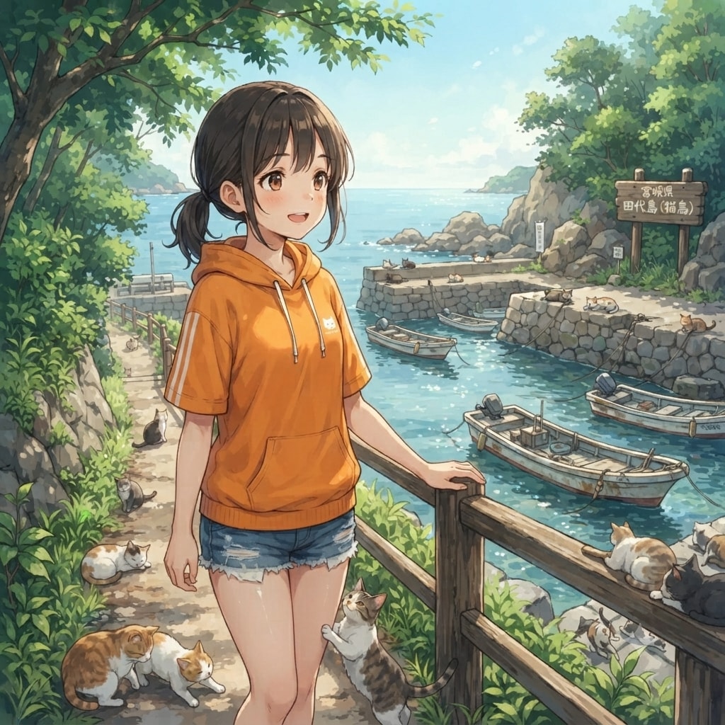 宮城県：田代島（猫島）（×）