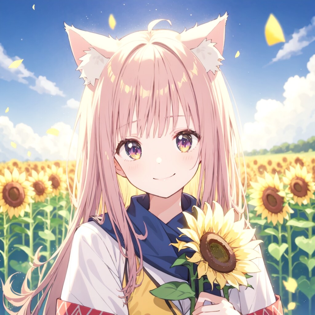 AQUAでひまわり畑