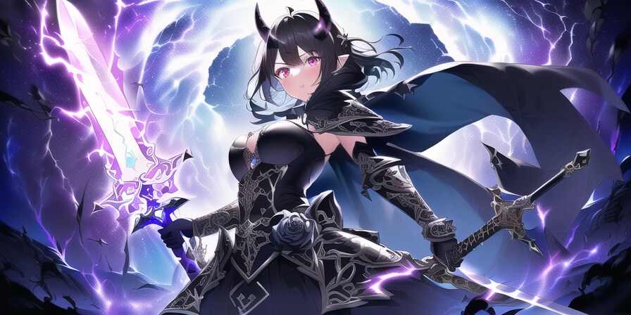 二刀流〜紫電と黒大蛇〜