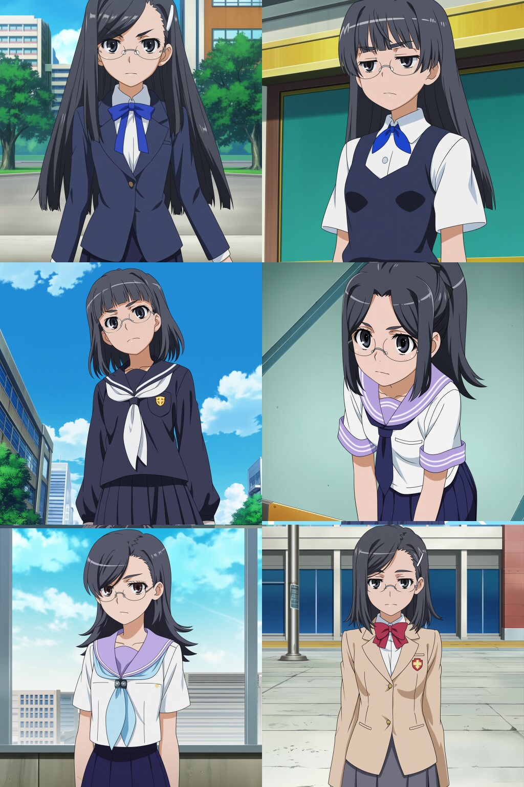 企画チャレンジ　公立ダサ制服女子！　とある風 | の人気AIイラスト・グラビア