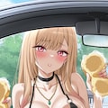PixAIでビキニ洗車乳ワイパーでよろー海夢ちゃん👙🚗🧼😍 6枚目
