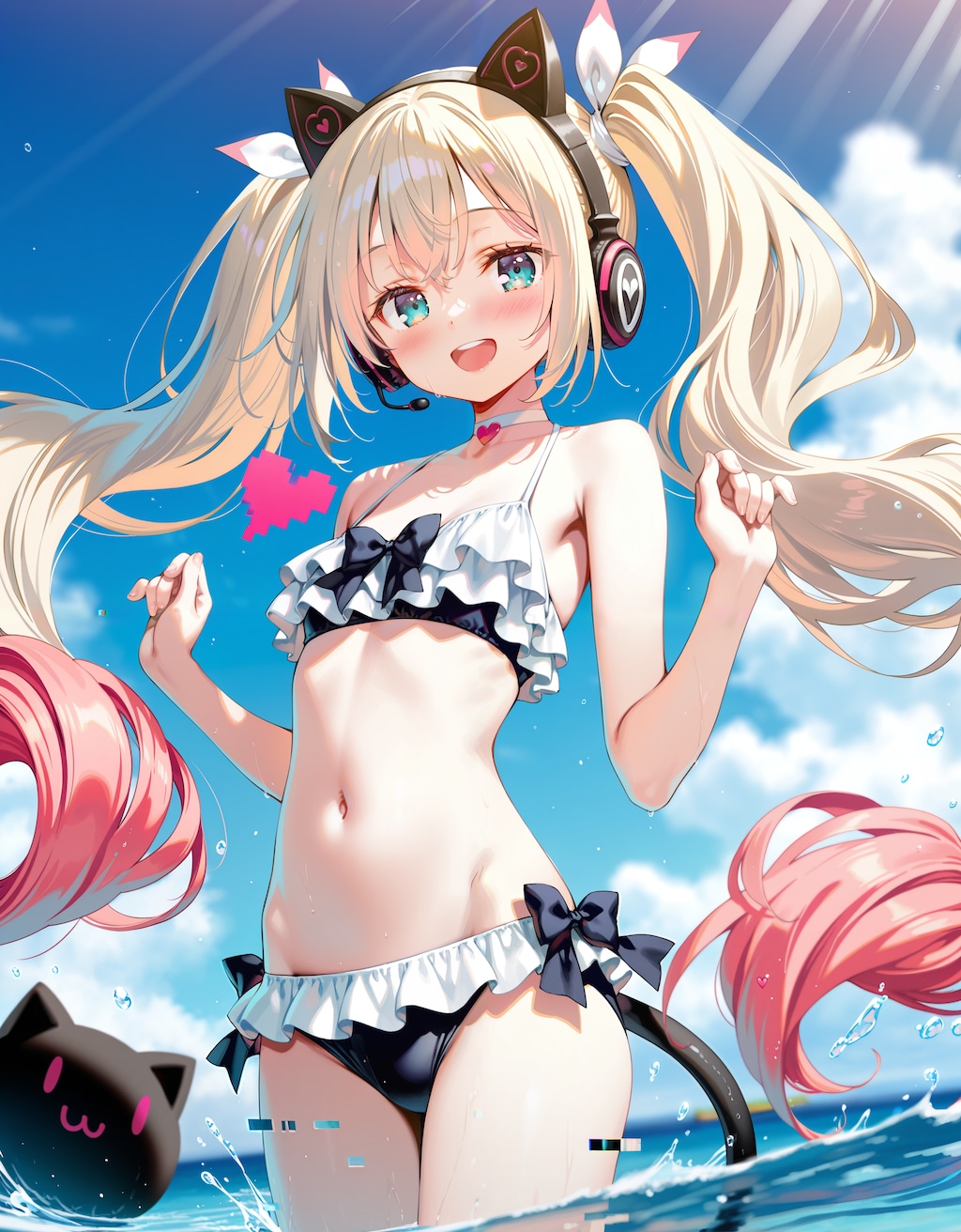 水着電脳アイドルさん