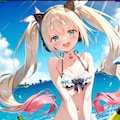 水着電脳アイドルさん 9枚目