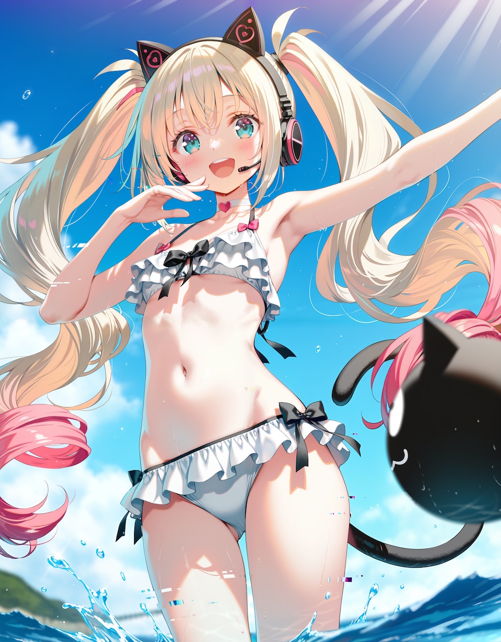 水着電脳アイドルさん