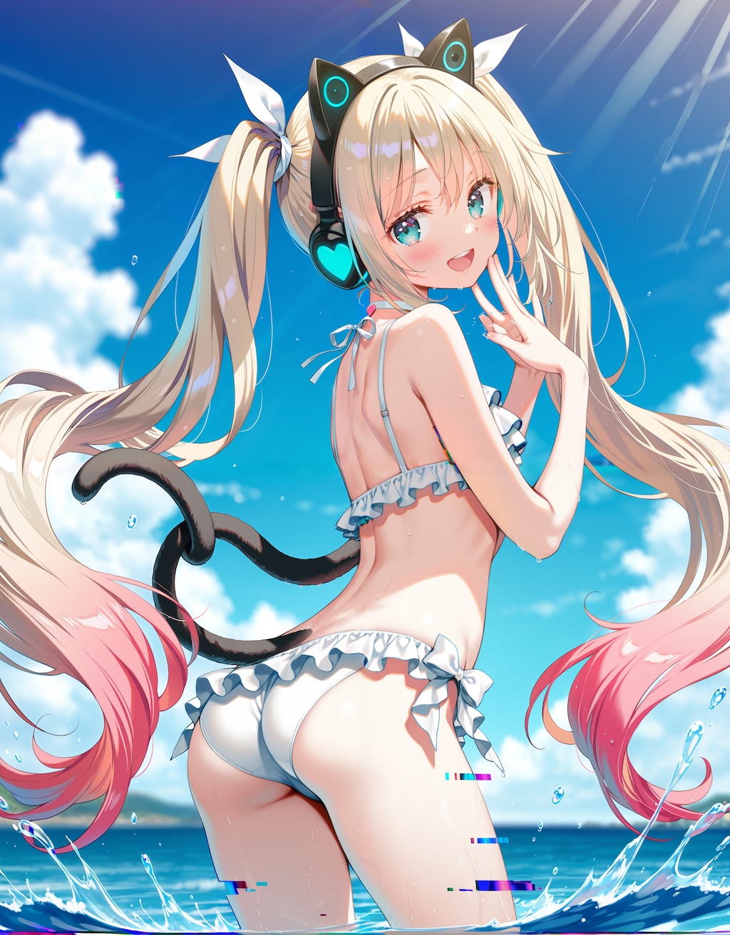 水着電脳アイドルさん