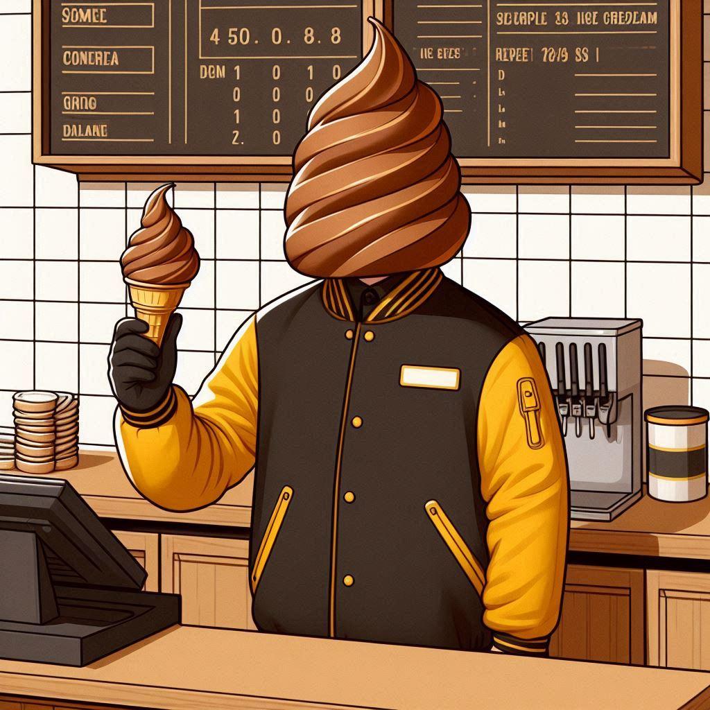 立派なソフトクリーム屋の店員さん | の人気AIイラスト・グラビア