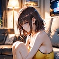 加藤恵、深夜のゲームで無防備にくつろぐ地味かわ彼女 3枚目