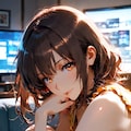 加藤恵、深夜のゲームで無防備にくつろぐ地味かわ彼女 5枚目