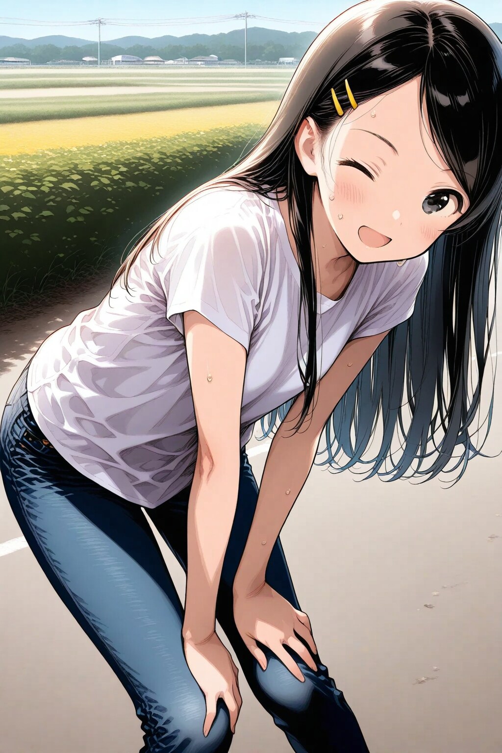 三女ちゃんとかけっこ🏃💨